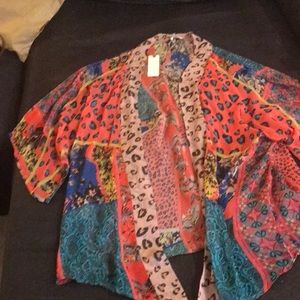 Anthropology OS by Elizabeth Gillett kimono NWT